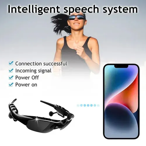 BT 5.0 Smart Audio Glasses Outdoor Sports Cycling Surround Sound Headphones Listening to Music Calling Polarized Sunglasses
