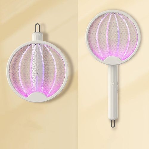 Home USB Rechargeable LED Light Handheld Fly Killer Trap Electric Mosquito Killer Swatter