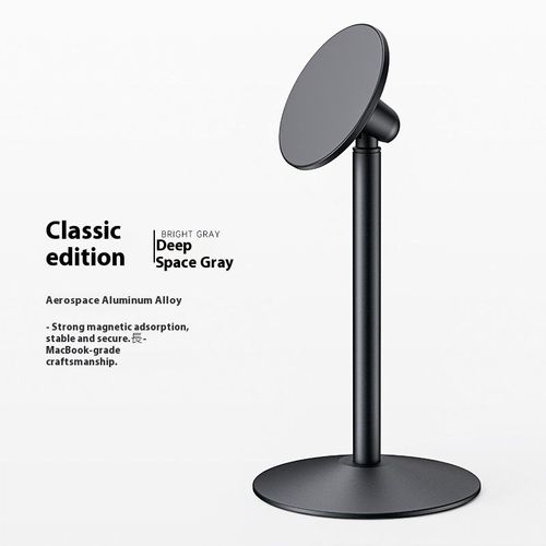 Aluminum Alloy Universal Magnetic Stand Multifunctional Dashboard Phone Holder for Live Streaming Business Desktop Overhead Use