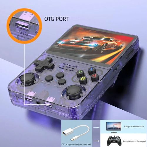 R36S Portable 3.5 Inch IPS Screen Pocket Video Player Wi-Fi Handheld Linux System Console for Retro Game Playing