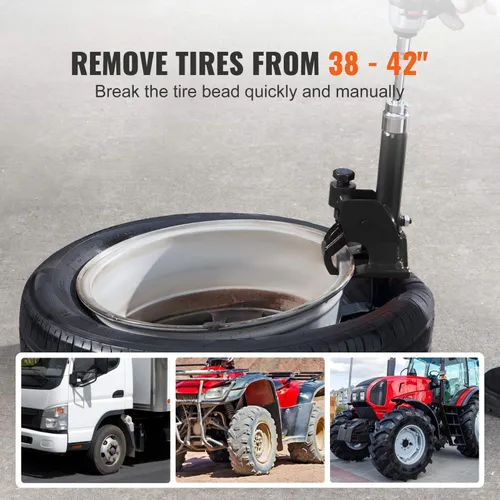 Manual Tire Bead Breaker Adjustable Hammer Tire Changer for ATV Tire Operation Tool Car Repair