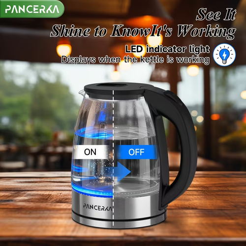 Electric Kettle, 1000W, Easy Cleaning Electric Tea Kettle, Boil-Dry Protection, Stainless Steel Filter, BPA Free, Auto Shut Off Hot Water Boiler