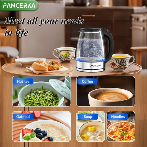 Electric Kettle, 1000W, Easy Cleaning Electric Tea Kettle, Boil-Dry Protection, Stainless Steel Filter, BPA Free, Auto Shut Off Hot Water Boiler