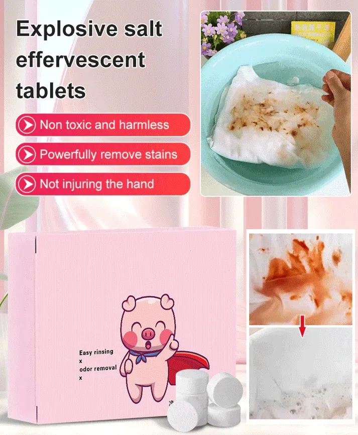 Explosive salt effervescent tablets（2 Boxes）