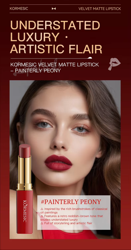 OEM Soft Fog Matte Lipstick Velvet White Moisturizing Makeup Improve Complexion