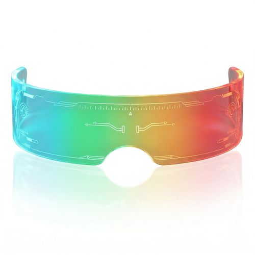 Future light-sensitive glasses, suitable for wild parties and game gatherings.