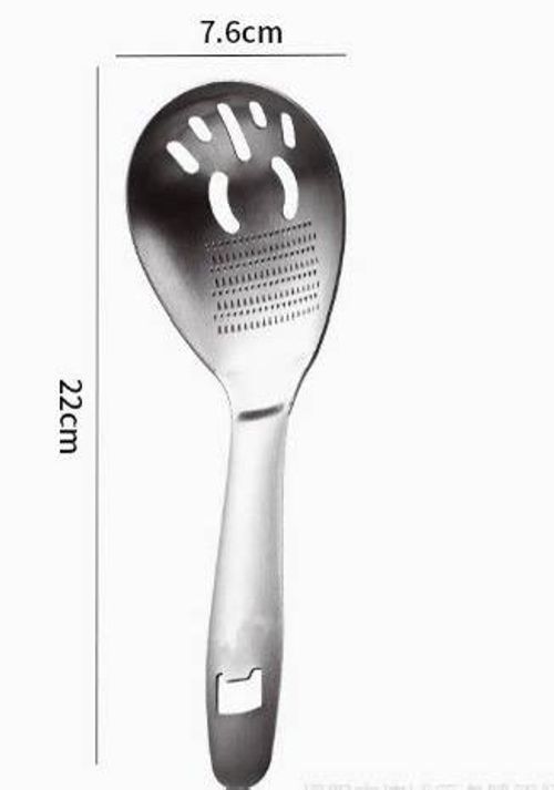 Stainless Steel Grinding Spoon Multifunctional Mud-Pressing Filter Strainer Baby Food Grinder Egg Yolk & White Separator