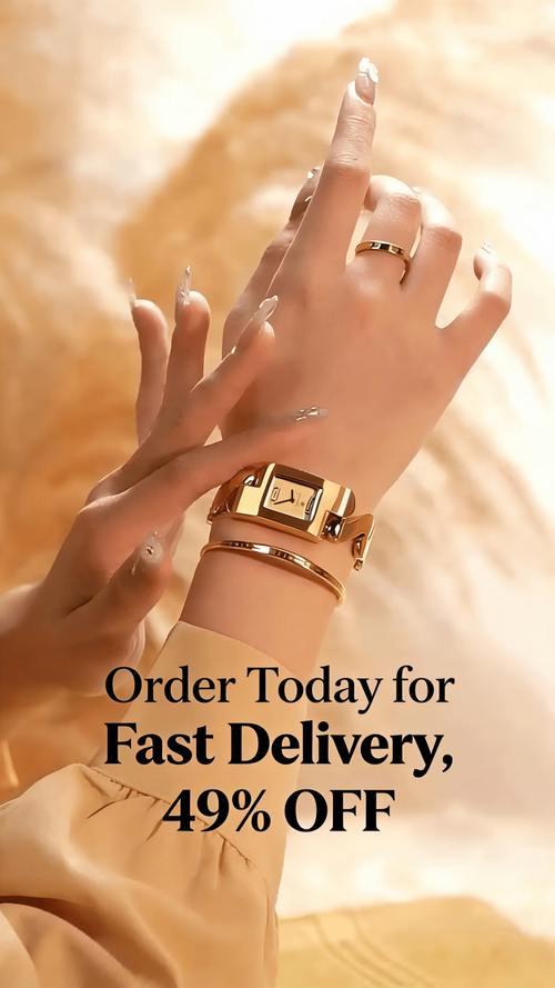 High Quality  Women's Watch Fashion Steel Band Women's Watch Featuring a Wave Curve Design Waterproof Quartz Watch