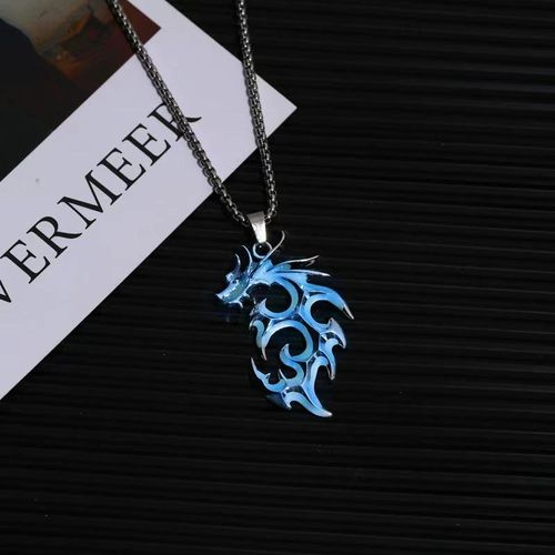 New Fashion Trinkets Party Jewelry Long Luminous Dragon Glow in the Dark Necklace