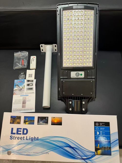 Solar Street Light 504 LEDs | 1500ml Large Battery | Wide Angle Waterproof Outdoor Light