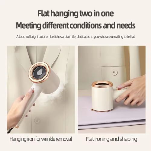 Portable Handheld Steam Iron | Wet & Dry Garment Steamer for Home & Travel