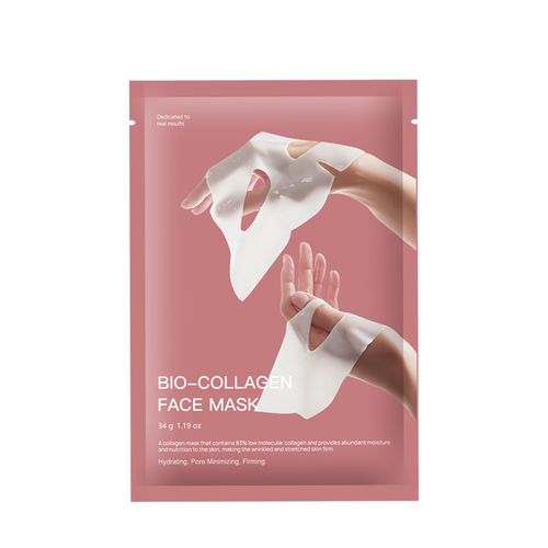 4-Pack | Korean Bio-Collagen Hydrogel Mask, Overnight Use, Lifting & Pore Minimizing, Moisturizing & Repairing Transparent Mask