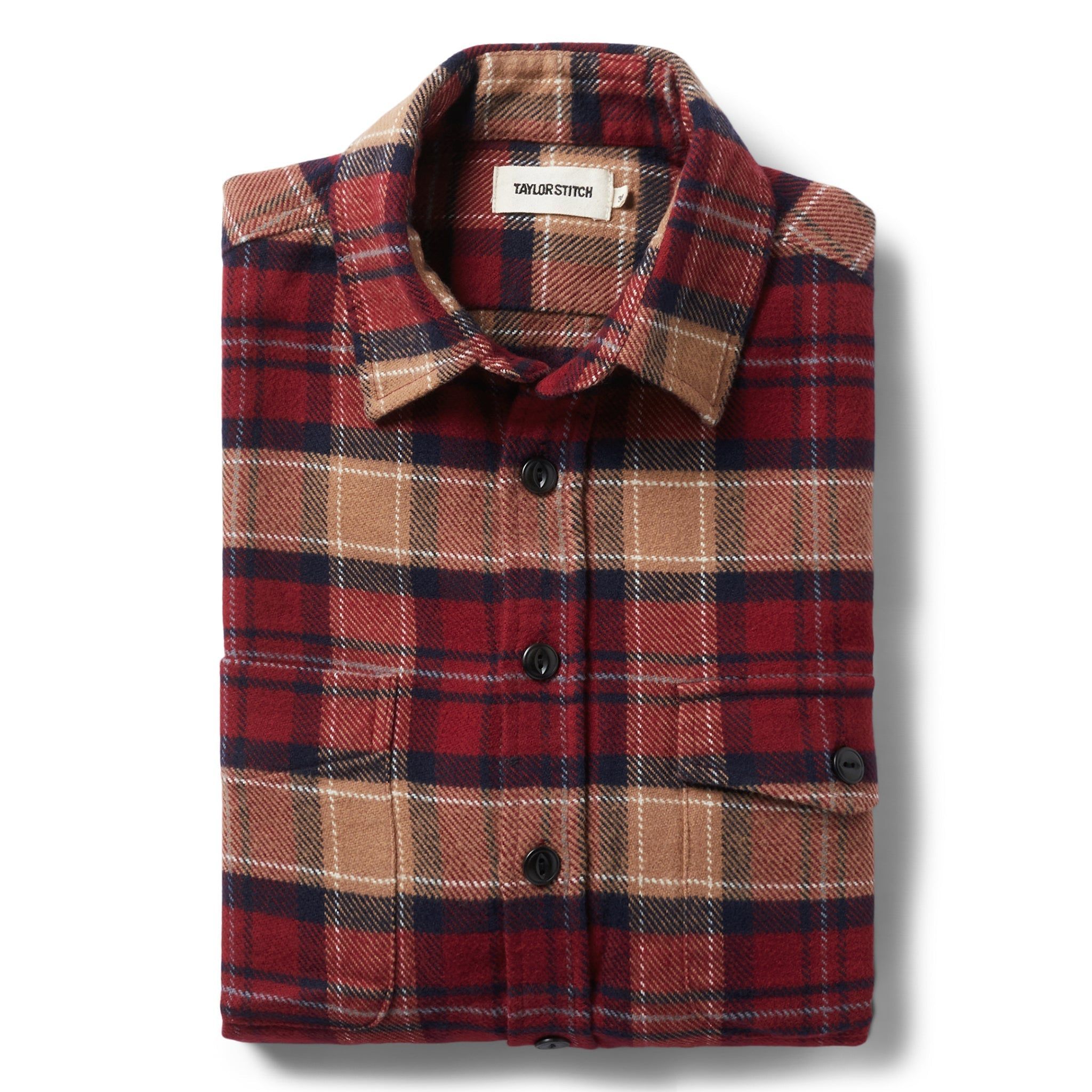 Rnoeu Crater Shirt in Cardinal Check