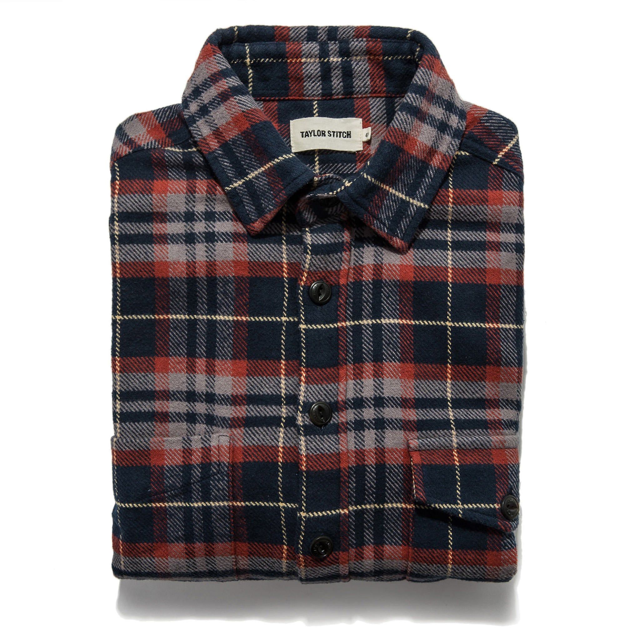 Rnoeu Crater Shirt in Burgundy Plaid