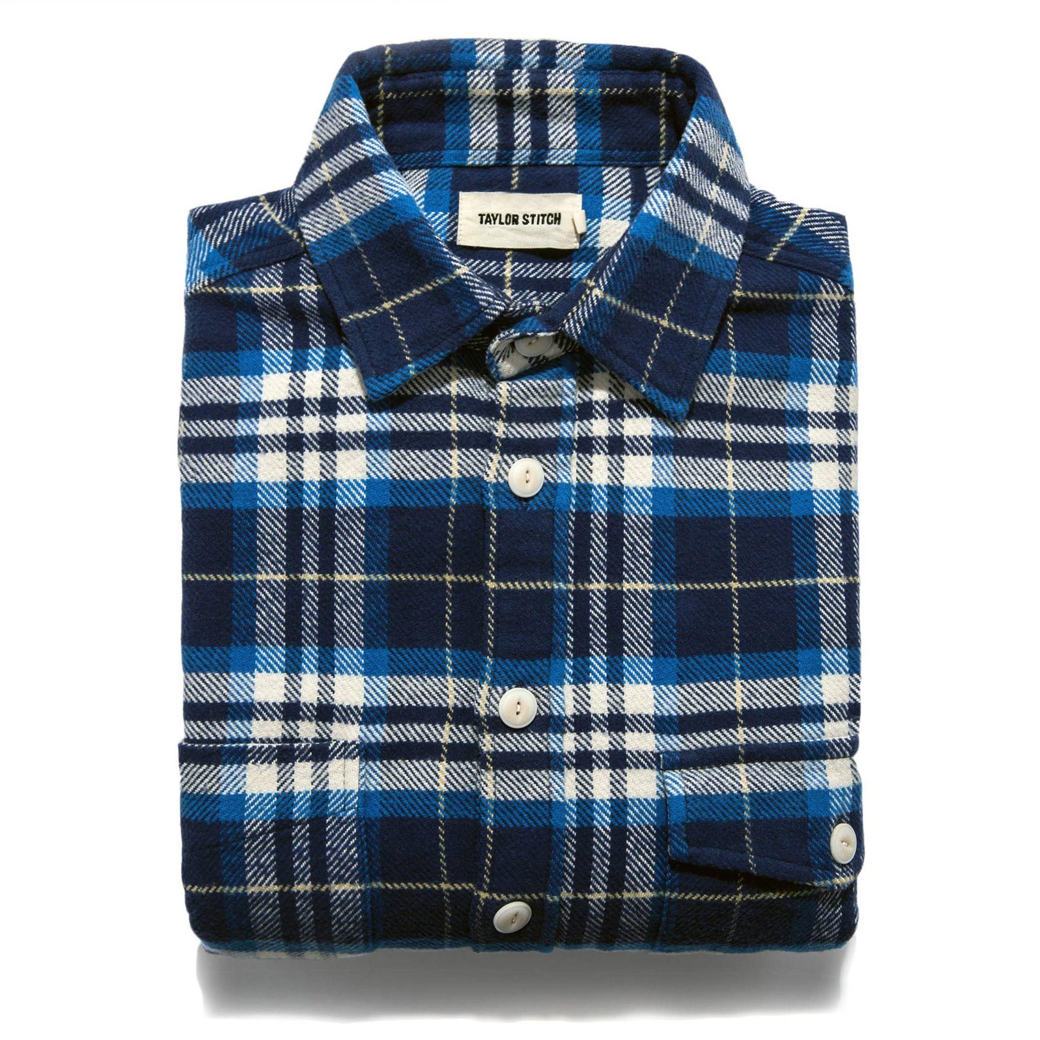 Rnoeu Crater Shirt in Blue Plaid