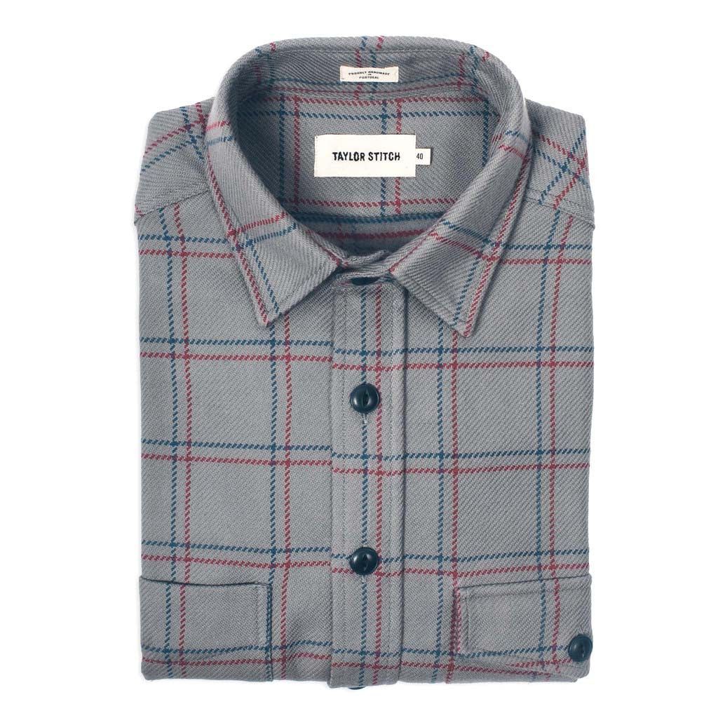 Rnoeu Crater Shirt in Ash Plaid