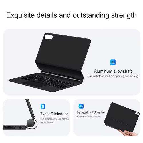Magic Keyboard for iPad A16 11 inch 2025 iPad 11th Gen Tablet Smart Case Portuguese Spanish Hebrew Arabic Russia keyboard cover