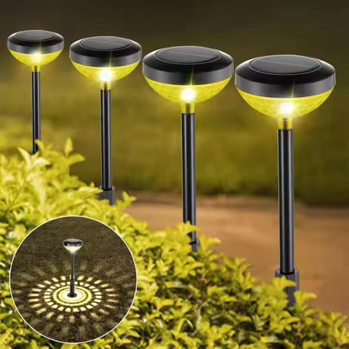 🔥🔥🔥🔥🔥 Super discount! Buy 1 and get 6⭐️! Brand-new pattern design of RGB waterproof solar garden outdoor landscape lawn floor lamp fixture