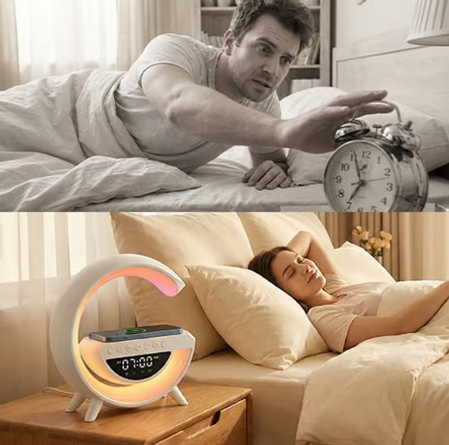 G-shaped Led Wireless Charging Speaker