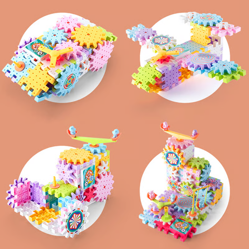 Children's Assembled Electric Gear Building Blocks