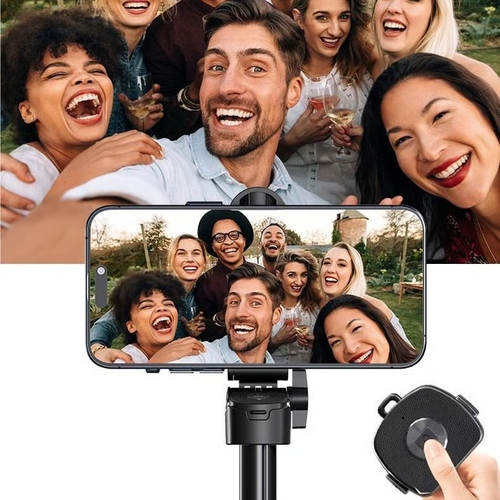 📸 New Magnetic & Clamp 2-in-1 Mini Selfie Stick