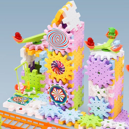 Children's Assembled Electric Gear Building Blocks