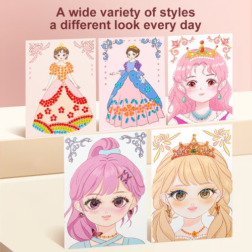 Special Diamond Painting & Princess Book Makeup Craft Kits Foil Art Books