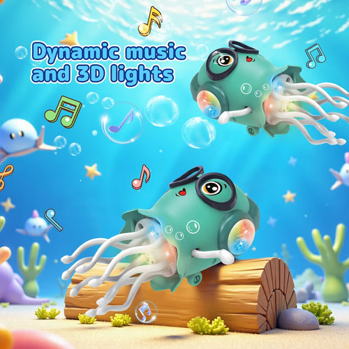 🏆Hot Sale⚡Magic Dancing Octopus Toy： LED Lights, Music & Smart Obstacle Avoidance