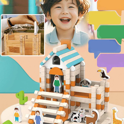 Educational Wooden Building Blocks