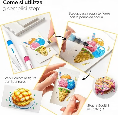 😃 Great Summer Activity Idea! – Magic 3D Foam Texture Painting Kit 🎨✨