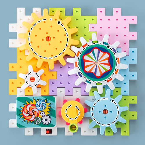 Children's Assembled Electric Gear Building Blocks
