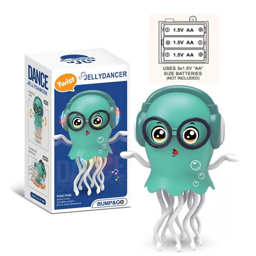 🏆Hot Sale⚡Magic Dancing Octopus Toy： LED Lights, Music & Smart Obstacle Avoidance