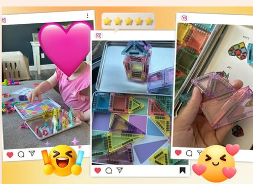 Magnetic Tiles Building Blocks Set