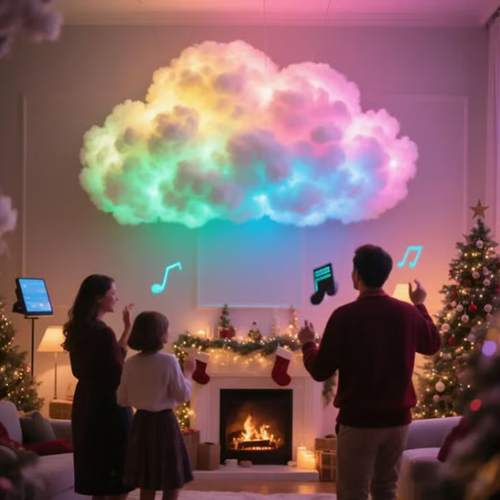 ✨🌩️ DIY Thundercloud LED Light – USB Powered Mood Decor