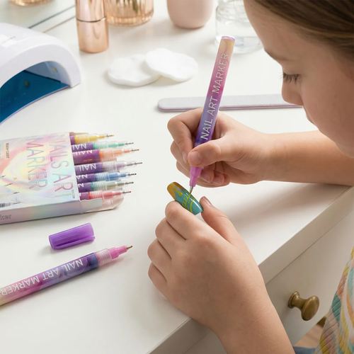 🎨A 12-color creative nail design set - suitable for nail design enthusiasts of all ages