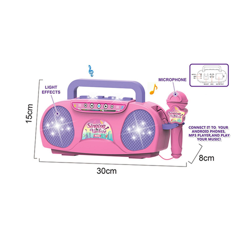 🎤✨Microphone Toy, Karaoke Machine Toy with Light