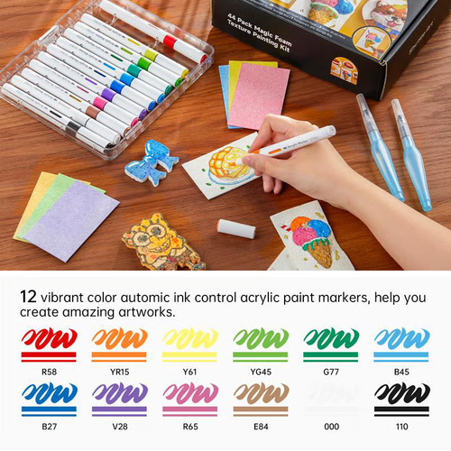😃 Great Summer Activity Idea! – Magic 3D Foam Texture Painting Kit 🎨✨