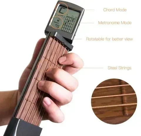 口袋琴🎸Portable Digital Guitar Trainer😍Just For You Who Love Music👉