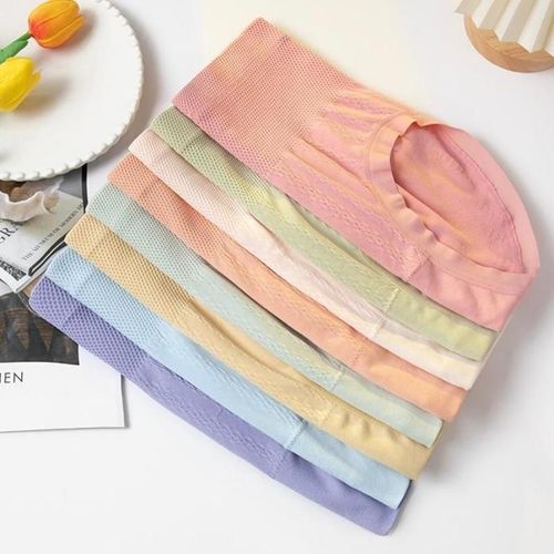 短裤7条装 Buy 1 Get 5 Women's High-Waisted Plus-Size Panties (Tummy Control & Butt Lifting)