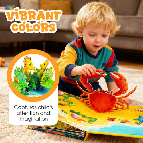✨Children's Animal Theme Pop-up Book✨Early childhood education and cognitive development books