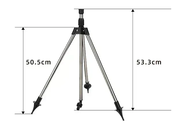🔥💯Stainless Steel Rotary Irrigation Tripod Telescopic Support Sprinkler👇