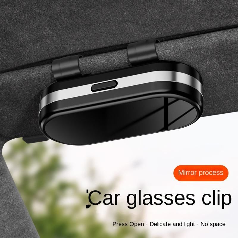 Car Visor Sunglass Clip Holder - Car Interior Accessories, Tidy Visor for Less Clutter, Fit for Trucks and Sedans, Accessories For Car,No‑drill Installation