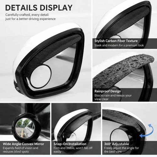 Car Mirror Rain Visor