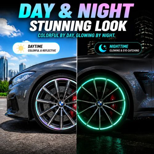Glow in The Dark Wheel Rim Stickers