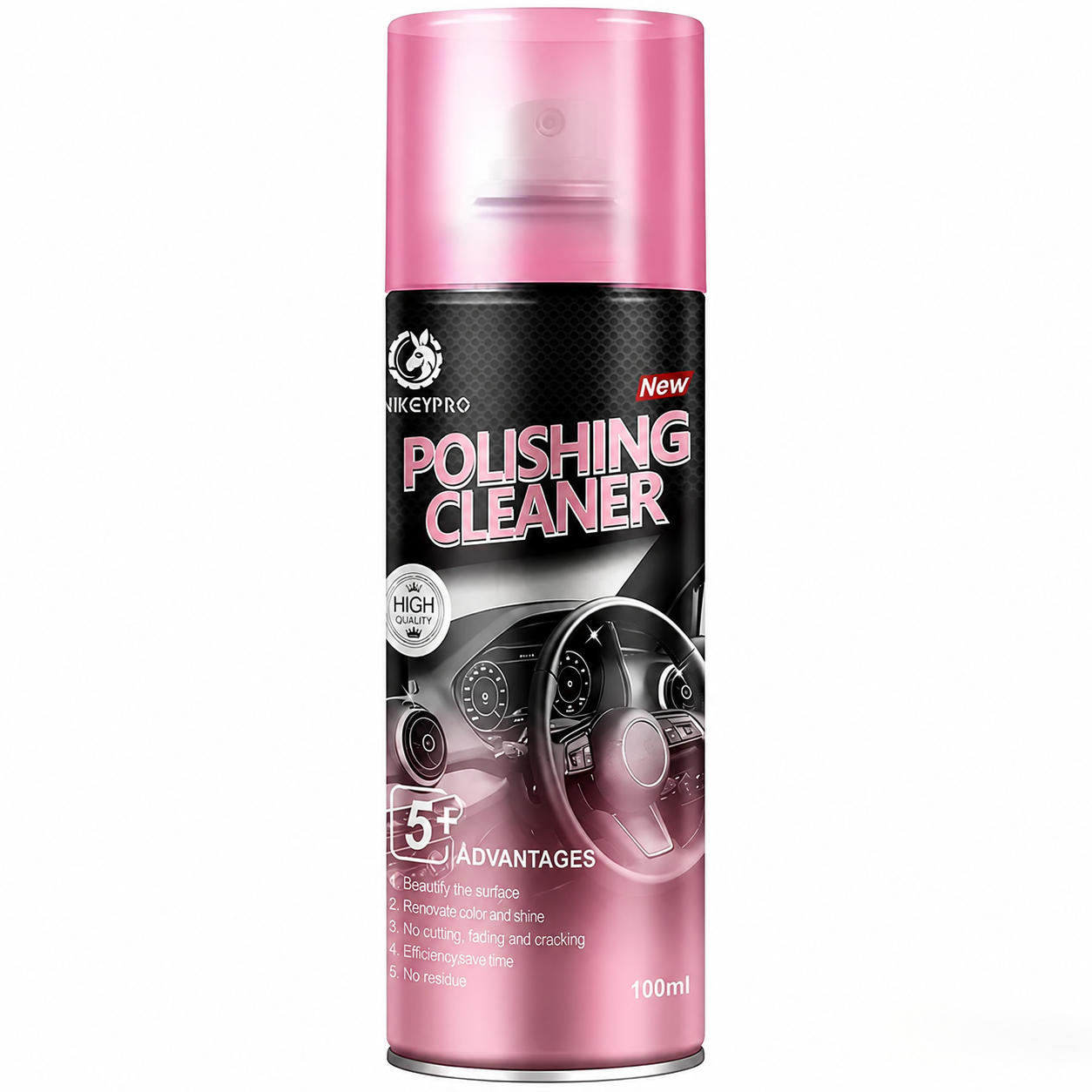 Car Care Detailer Waterless Spray Wax For Plastic Car Detailing Spray, Detailing Products for Plastic, Rubber, Leather - Quick Interior & Exterior Car Care Protection