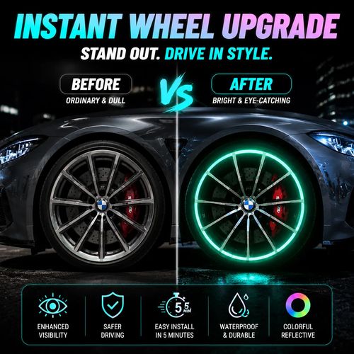 Glow in The Dark Wheel Rim Stickers