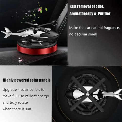Helicopter Shaped Car Air Fresheners,Rotating Solar Powered Car Freshener, SolarHelicopter Car Aromatherapy, Car InteriorDashboard Decoration, Car Interior Decor,Universal Car Interior Decoration AccessoriesCar Accessories Car Fragrance Diffuser