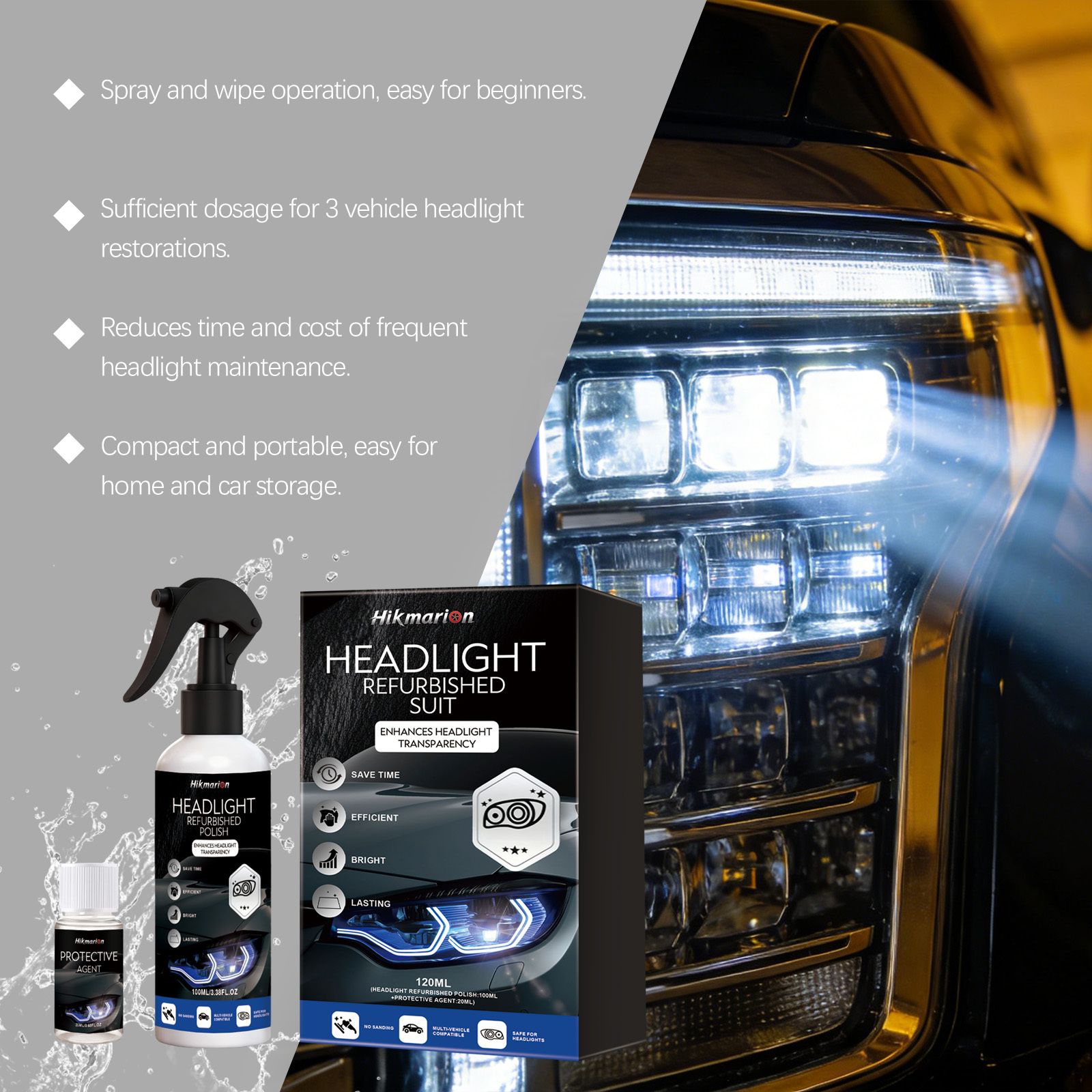 Headlight Restoration Spray