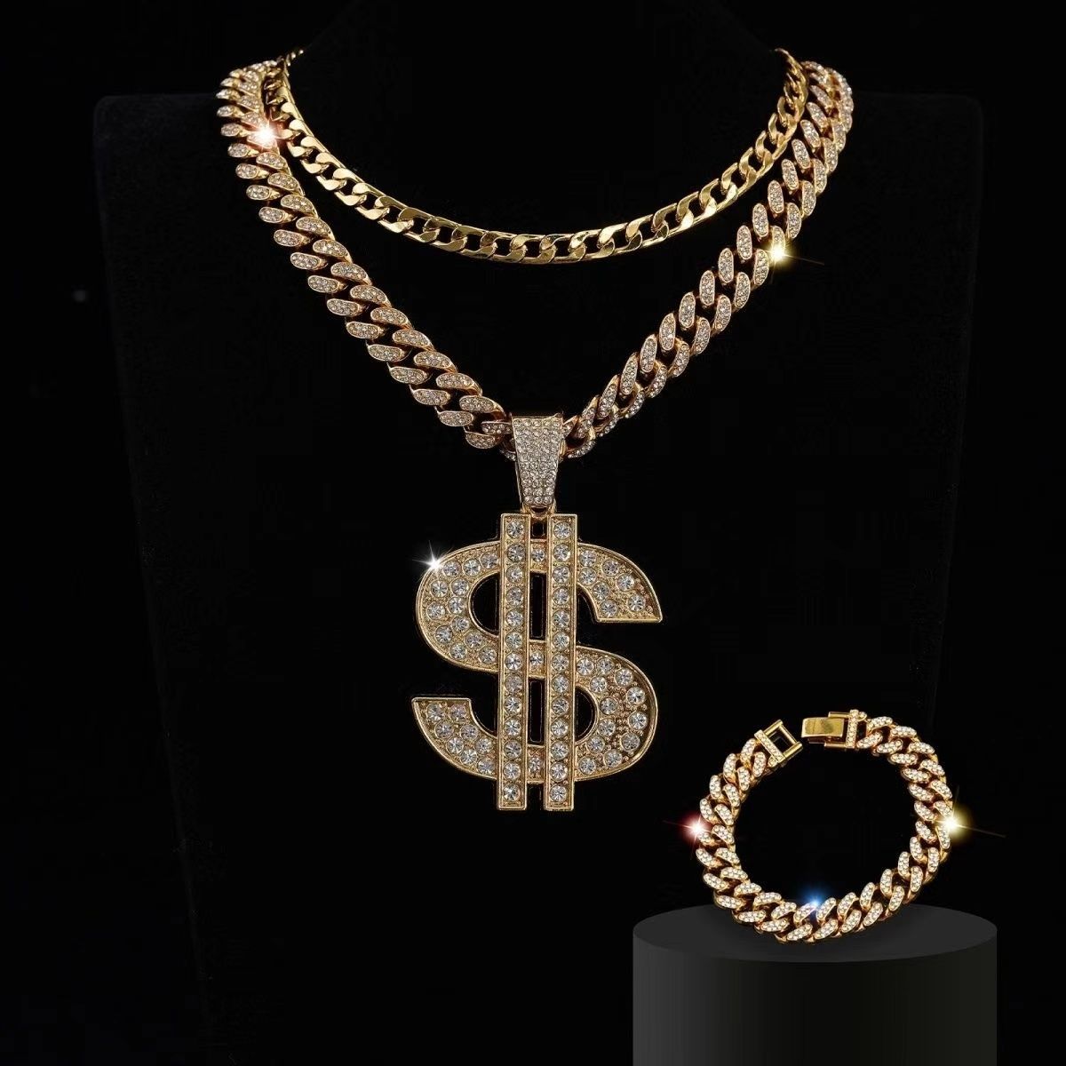 Hip hop diamond necklace