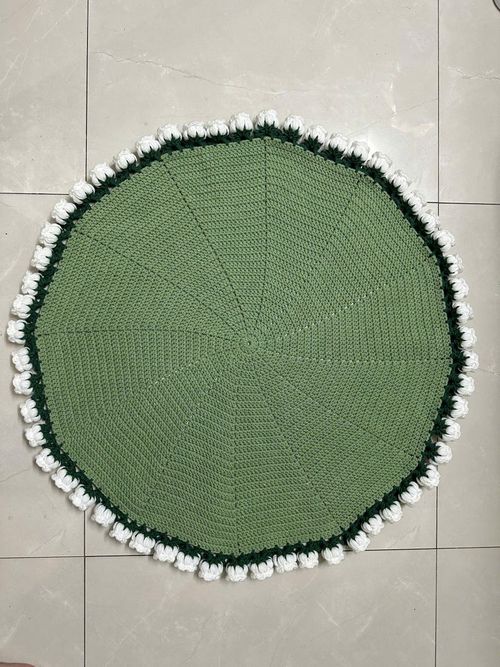 Handmade Crochet Rose Bouquet Blanket – Soft Flower Throw, Unique Gift for Her, Mother’s Day, Wedding, Birthday
